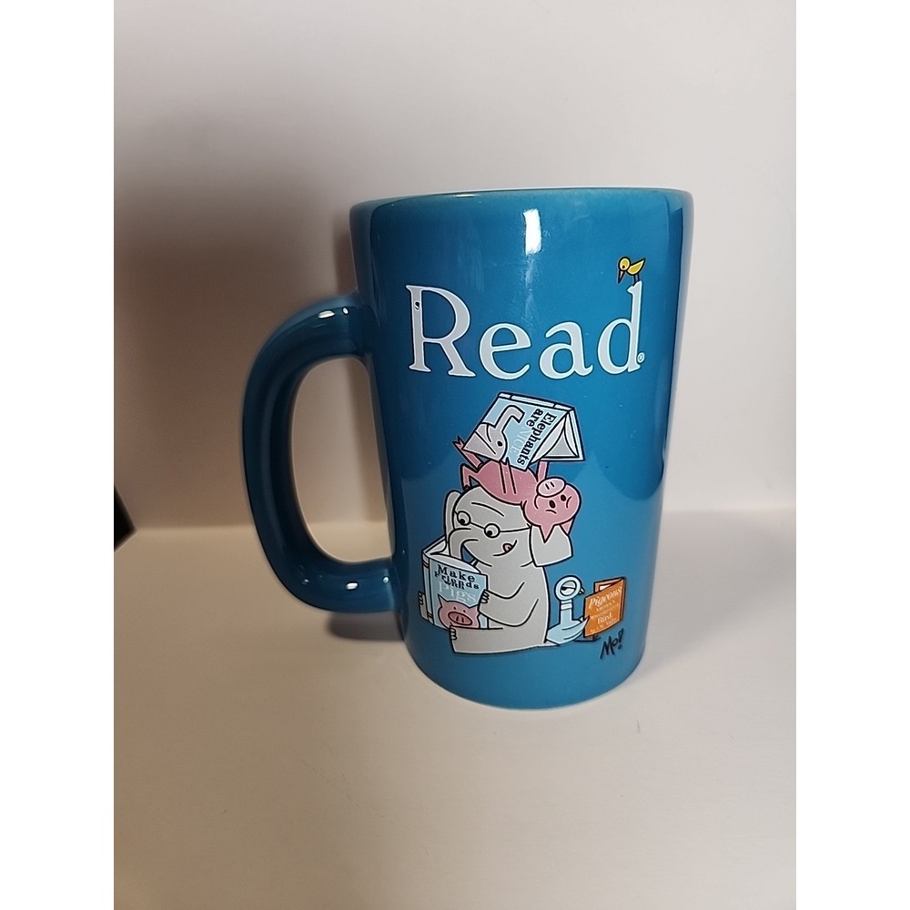 ELEPHANT & PIGGIE Read Coffee Mug Mo Willems Out Of Print Pigeon Mug